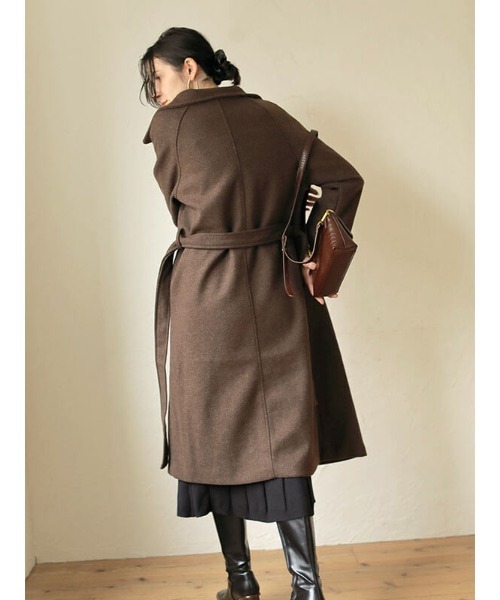 「ACYM」 チェスターコート FREE アイボリー レディース_画像8