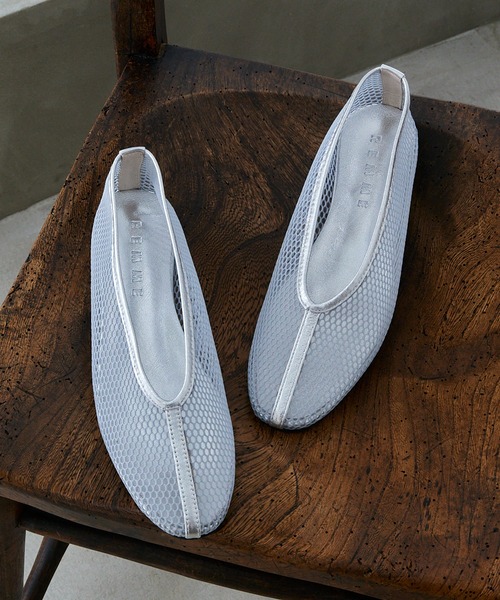 REMME（レメ） パンプス 「REMME」MESH＆SHEEP LEATHER メッシュ
