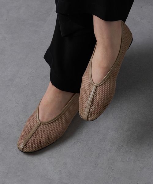 REMME（レメ） パンプス 「REMME」MESH＆SHEEP LEATHER メッシュ