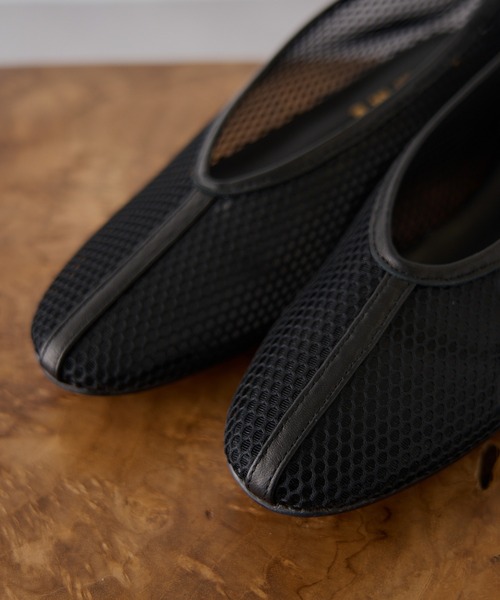 REMME（レメ） パンプス 「REMME」MESH＆SHEEP LEATHER メッシュ