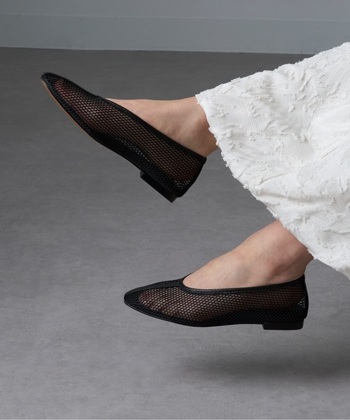 REMME（レメ） パンプス 「REMME」MESH＆SHEEP LEATHER メッシュ