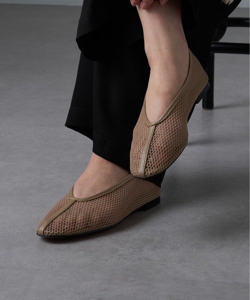 REMME（レメ） パンプス 「REMME」MESH＆SHEEP LEATHER メッシュ