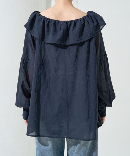 FREAK'S STORE ブラウス シャツ 限定展開 インド フリルカラー