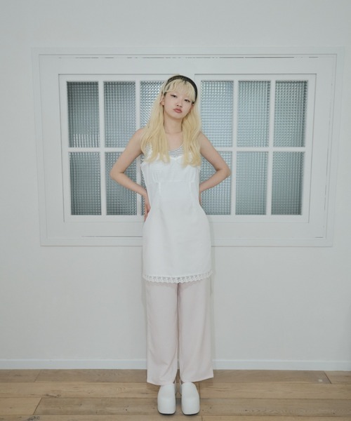 smyeon レース付きキャミワンピース　タグ付き Smyeon ワンピース Lace cami onepiece/レース付きキャミワン