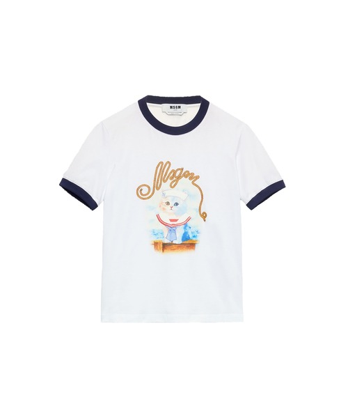 tシャツ MSGM SAILOR CAT グラフィックTシャツ レディース