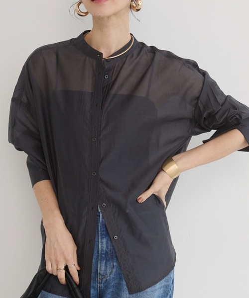 enof BLACK シアーシャツ サイズ1 ENOF（イナフ）の「SHEER SHIRT（シャツ/ブラウス）」 - WEAR