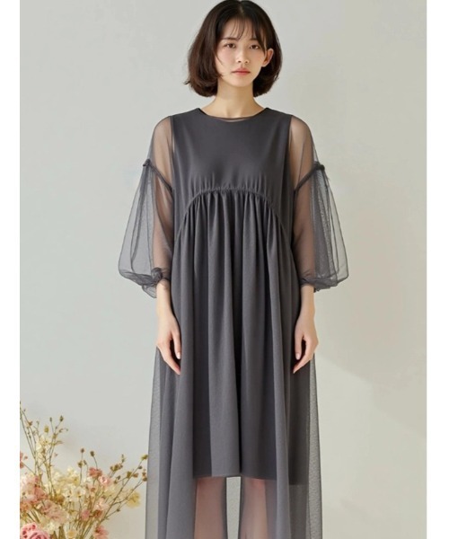 fifth（フィフス） ワンピース チュール×ノースリーブワンピースセット