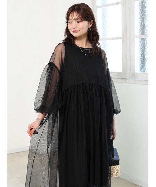 fifth（フィフス） ワンピース チュール×ノースリーブワンピースセット 