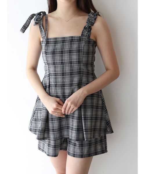 dazzlin ワンピース ペプラムロンパース : ZOZOTOWN Yahoo!店