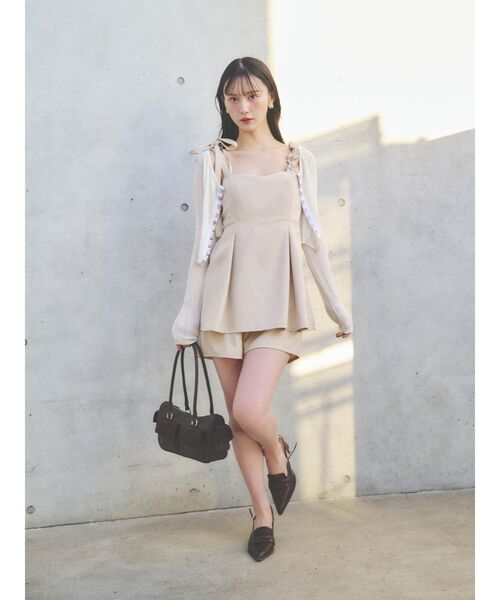 dazzlin ワンピース ペプラムロンパース : ZOZOTOWN Yahoo!店