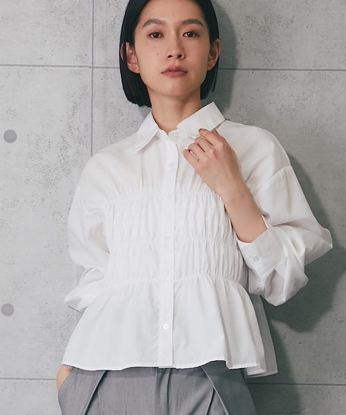 tシャツ TCブロードシャーリングブラウス レディース : ZOZOTOWN Yahoo