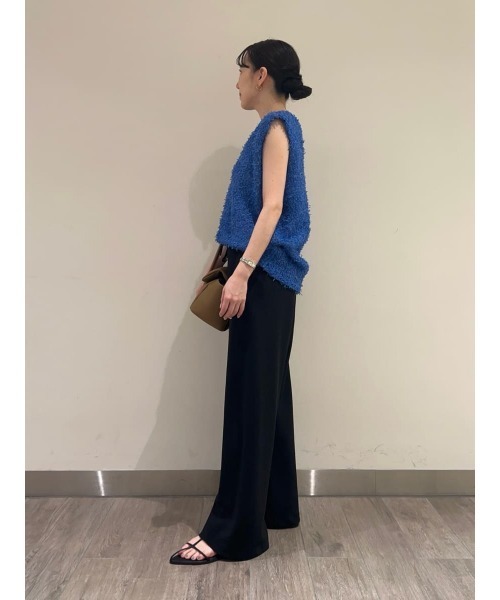 Mila Owen ウエストゴムパンツ Mila Owen パンツ ウエストゴムワイドイージーパンツ レディース