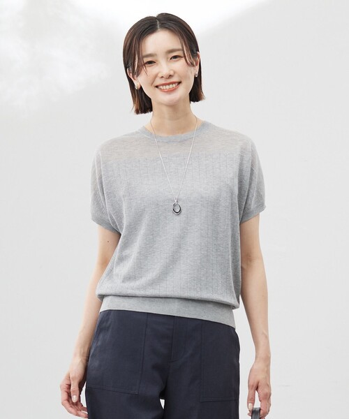 【WEB限定カラーあり・洗える】Vis/Peスパーク ストライプ ニット J.PRESS｜【WEB限定カラーあり・洗える】Vis/Peスパーク