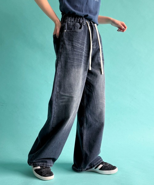 watapo ⭐️ルイス　FADEイージーバギーデニムパンツ　25SS Lui's（ルイス）の「FADEイージーバギーデニムパンツ（デニム