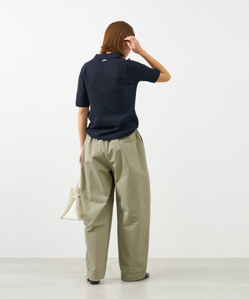 MEIAS メイアス 擬麻加工 ニット ポロシャツ シャツ MEIAS/COTTON MESH KNIT POLO SHIRTS