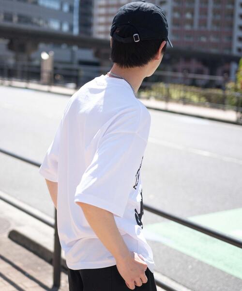 WEGO（ウィゴー） tシャツ WEGO/アクセ付きラフガキグラフィックT