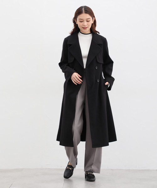 Honeys（ハニーズ） トレンチコート LL ライトグレー レディース