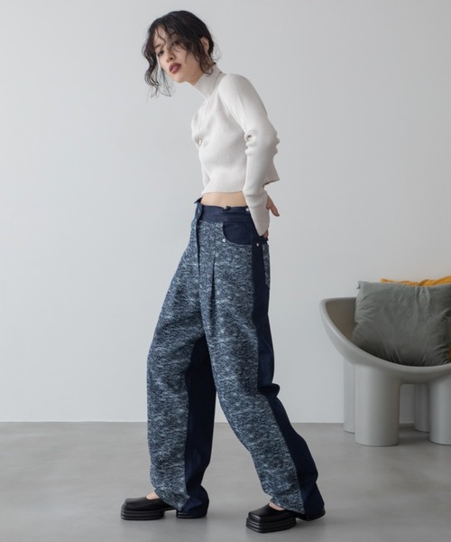 [VACANCY] Denim брюки LARGE голубой женский 