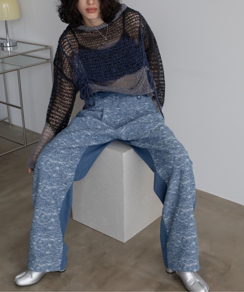 [VACANCY] Denim брюки LARGE голубой женский 