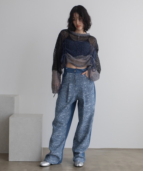 [VACANCY] Denim брюки LARGE голубой женский 