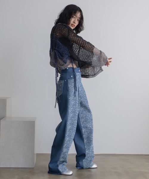 [VACANCY] Denim брюки LARGE голубой женский 