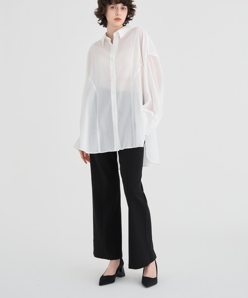 RITAN（リタン） ブラウス シャツ 「RITAN/リタン」Sheer Over Shirt