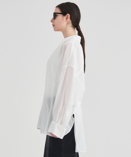 RITAN（リタン） ブラウス シャツ 「RITAN/リタン」Sheer Over Shirt