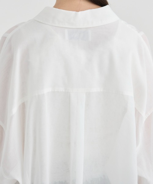 RITAN（リタン） ブラウス シャツ 「RITAN/リタン」Sheer Over Shirt 