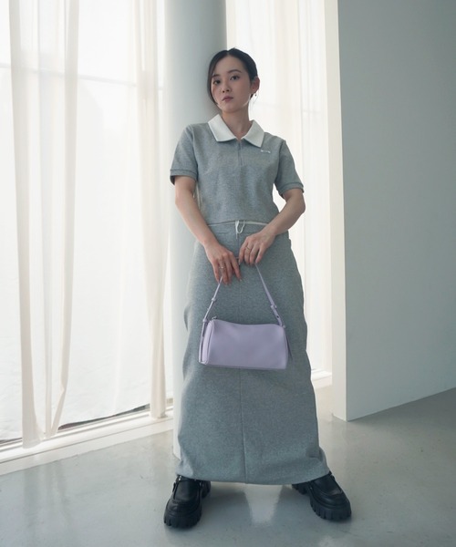 eimy istoire スカート ハーフジップトップスストレートスカート