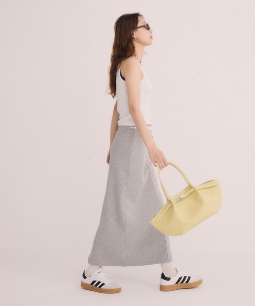 ハーフジップトップスストレートスカート エイミーイストワール eimy istoire ハーフジップトップス