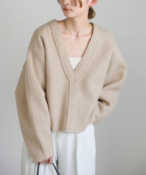 select MOCA（セレクトモカ） ノーカラージャケット FREE ホワイト