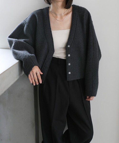 モカ♪ select MOCA（セレクトモカ） ノーカラージャケット FREE ホワイト