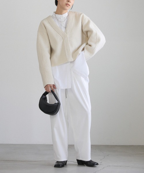 select MOCA（セレクトモカ） ノーカラージャケット FREE ホワイト