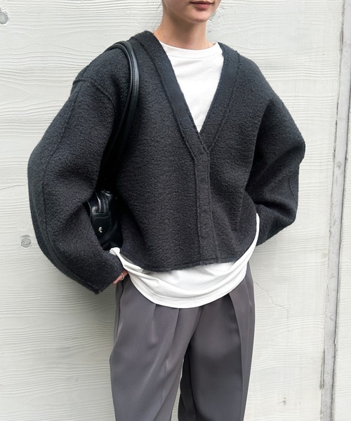 select MOCA（セレクトモカ） ノーカラージャケット FREE ホワイト