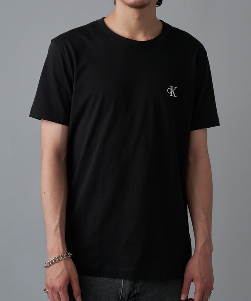 カルバンクライン ジーンズ Tシャツ J30J314544-BAE ブラック レディース メンズ Essential Slim Cotton   Jeans カルバン クライン Calvin Klein CALVIN KLEIN JEANS 半袖 T
