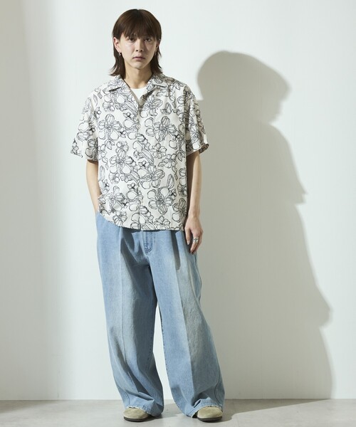 ぱぱんSTILL BY HAND ショートカラー 長袖 シャツ 46 STILL BY HAND - スティルバイハンド シャツ 正規通販 | Salty