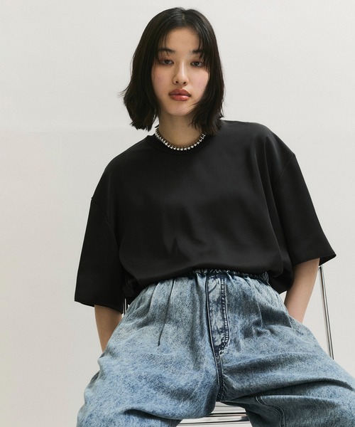 「ADAM ET ROPE'」 長袖ブラウス FREE ブルー レディース ADAM ET ROPE' 「ADAM ROPE'」 長袖ブラウス FREE ブルー