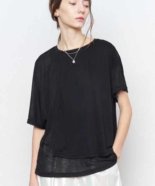 tシャツ fluffy CS フラフィーカットソー レディース Muel Chic tシャツ fluffy CS フラフィーカットソー レディース