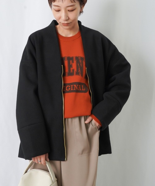 Lucruca ルクルカ　アウター　ノーカラー　ボアジャケット LADY LUCK LUCA（レディラックルカ） 「LUCA/LADY LUCK LUCA