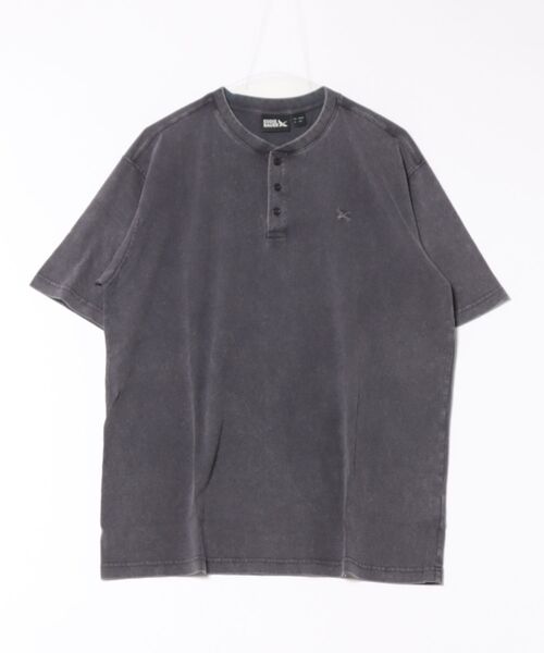 ★新品未使用タグ付き◆EddieBauer　ヘンリーシャツ セール】クラシック ロゴ刺繍 ヘンリーネック Tシャツ（Tシャツ