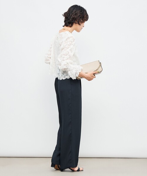 NOLLEY'S（ノーリーズ） ブラウス シャツ ウォッシャブルレース2WAY