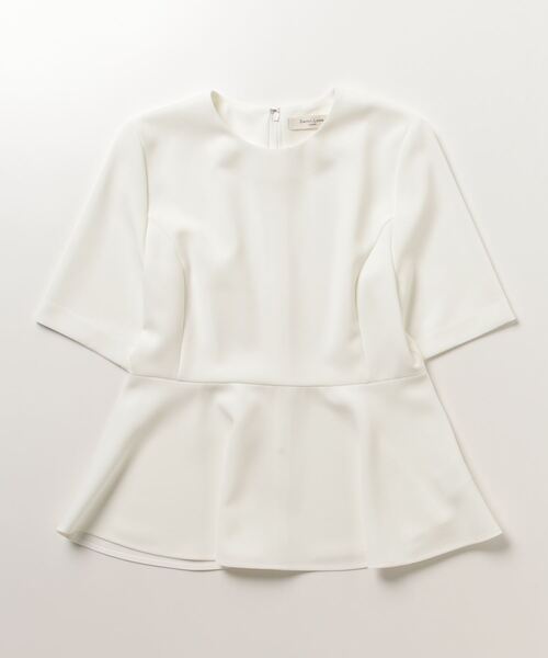 「Demi-Luxe BEAMS」 半袖ブラウス 36 ホワイト レディース