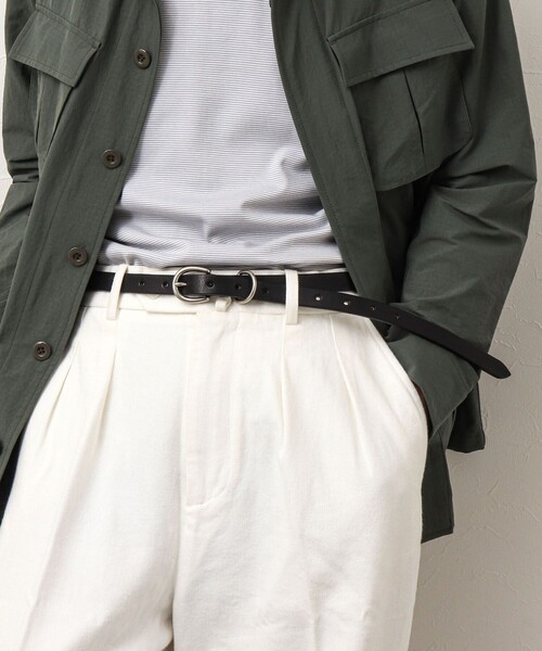 NOLLEY'S（ノーリーズ） ベルト 栃木レザーナローベルト18 メンズ