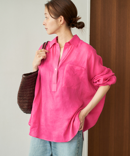 plage ブラウス シャツ RAMIE LYOCELL LOOSE レディース
