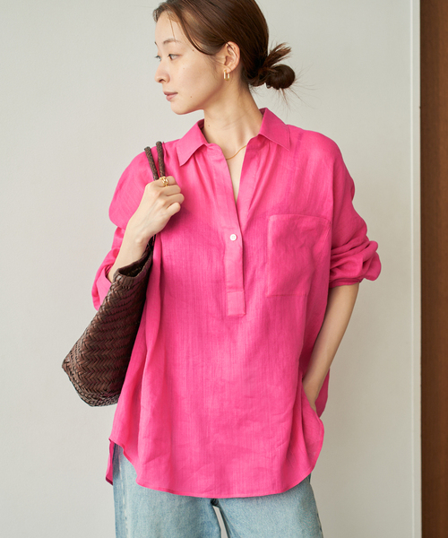 plage ブラウス シャツ RAMIE LYOCELL LOOSE レディース