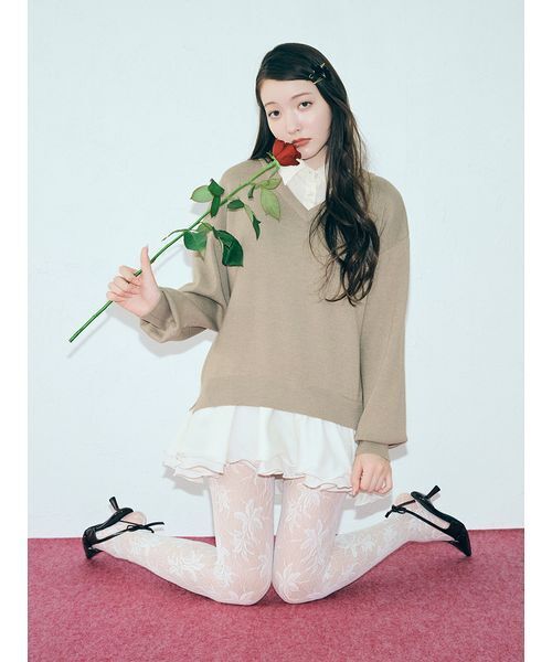 【美品】LILY BROWN　スリングバッグリボンパンプス　アイボリー　S LILY BROWN パンプス リボンスリングバックパンプス : ZOZOTOWN