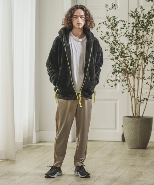 「CAMBIO」 ジップアップブルゾン M ダークグリーン メンズ_画像4