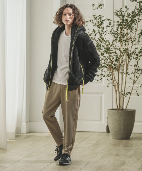 「CAMBIO」 ジップアップブルゾン M ダークグリーン メンズ_画像5