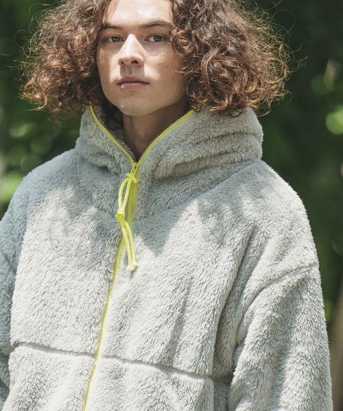 「CAMBIO」 ジップアップブルゾン M ダークグリーン メンズ_画像6