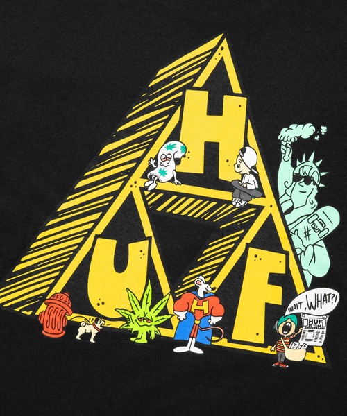「HUF」 半袖Tシャツ SMALL ブラック メンズ